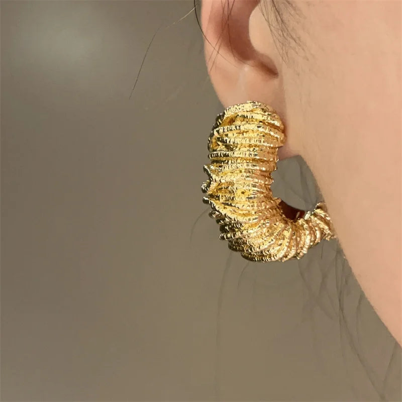 Irregular Grain Stud Earrings