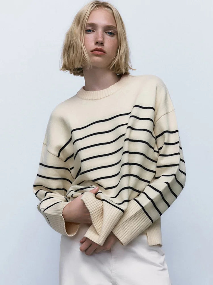 Stripe Baggy Sweater
