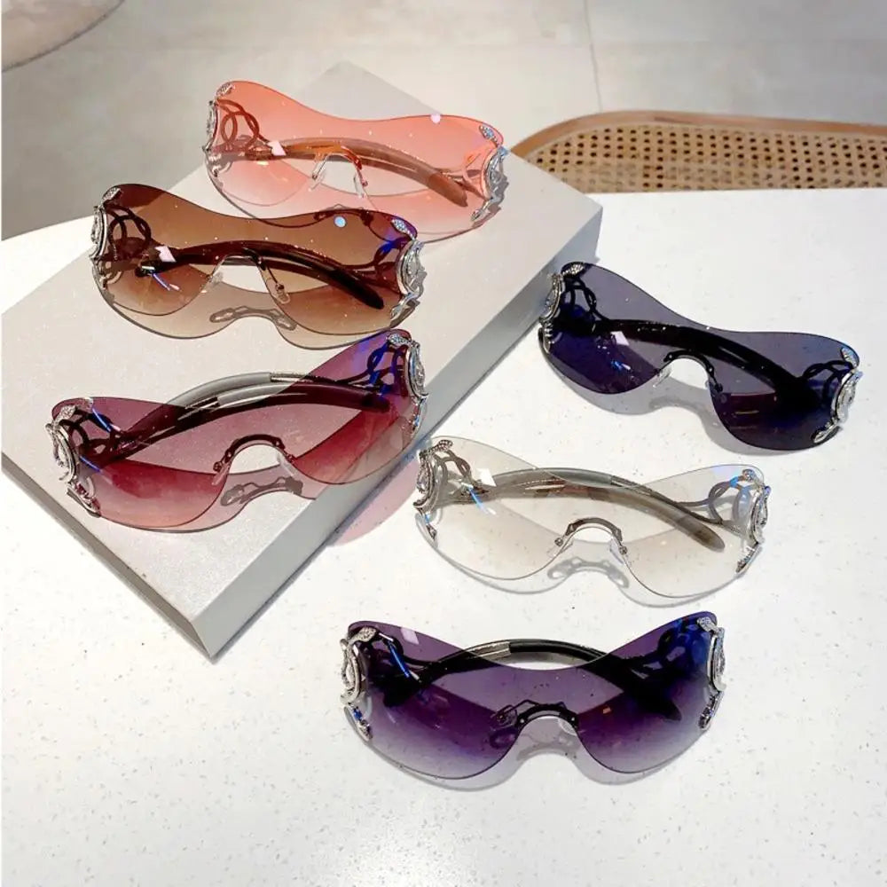 Rimless Metal Frame Glasses