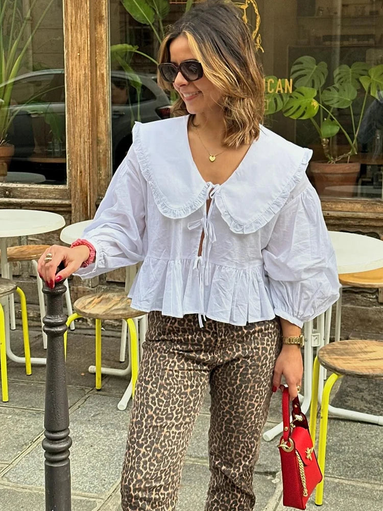 Long Sleeve Cardigan Blouse