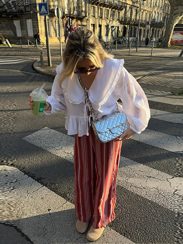 Long Sleeve Cardigan Blouse