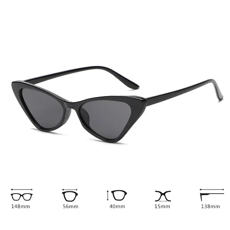 Cat Eye Triangle Vintage Sunglasses
