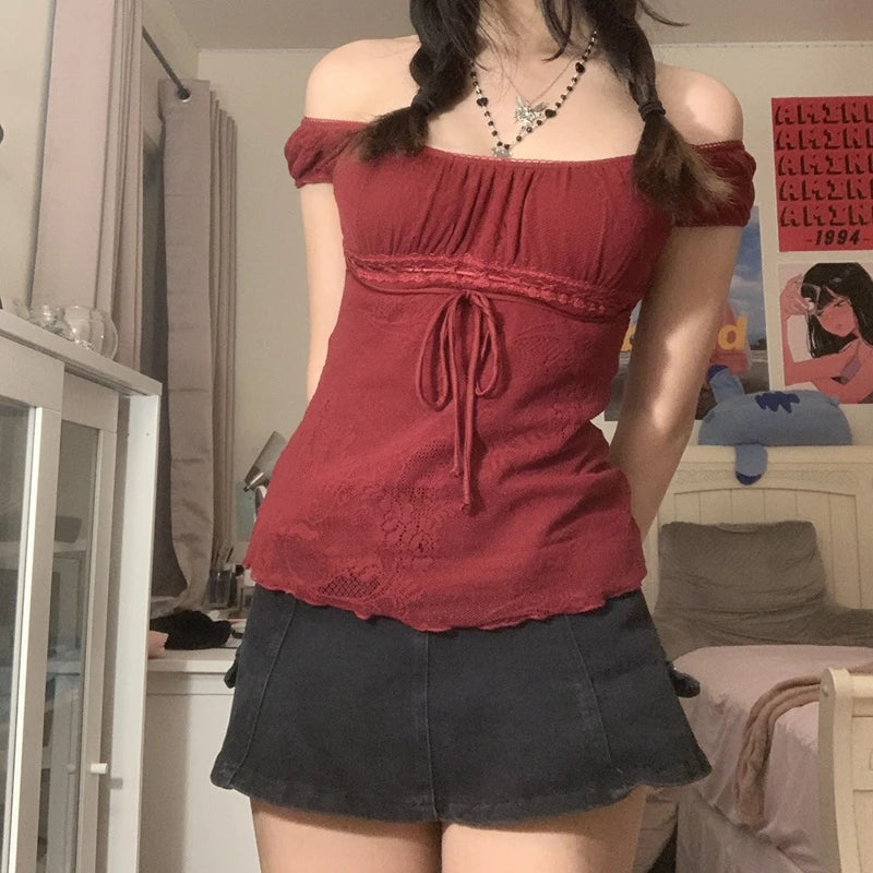 Retro Crop Top T-Shirt