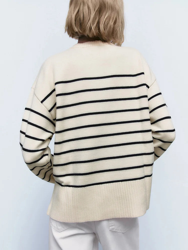 Stripe Baggy Sweater