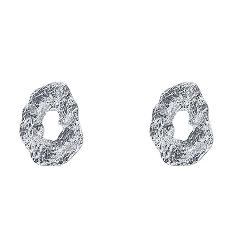 Geometric Irregular Hollow Metal Earrings