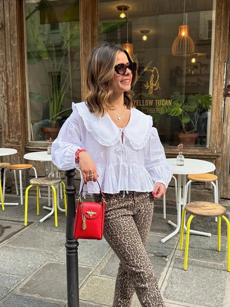 Long Sleeve Cardigan Blouse