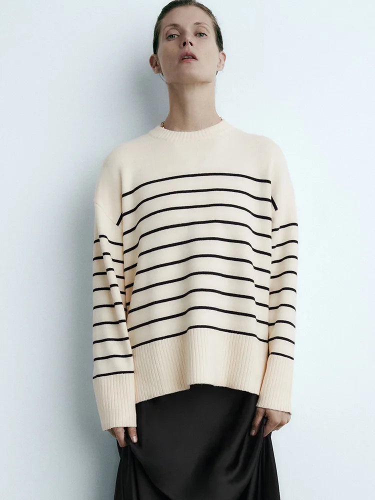 Stripe Baggy Sweater
