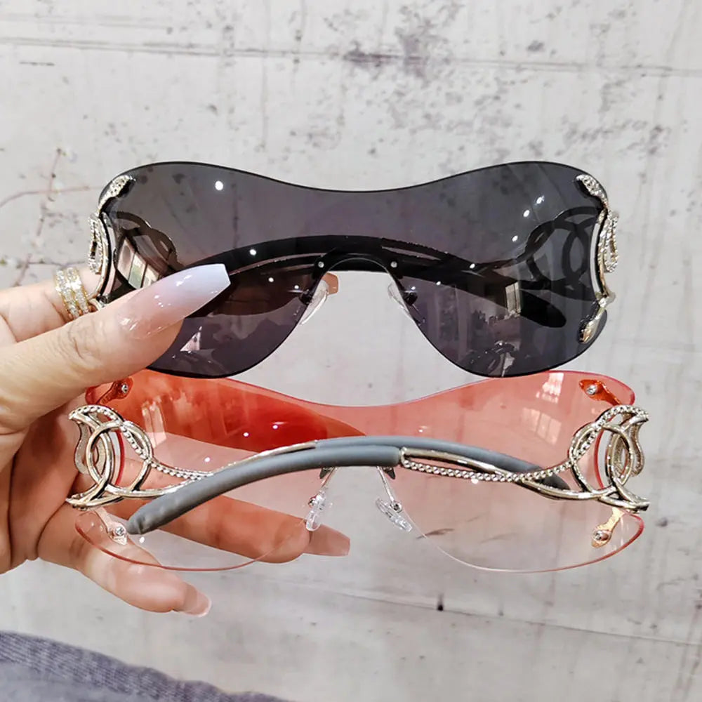 Rimless Metal Frame Glasses