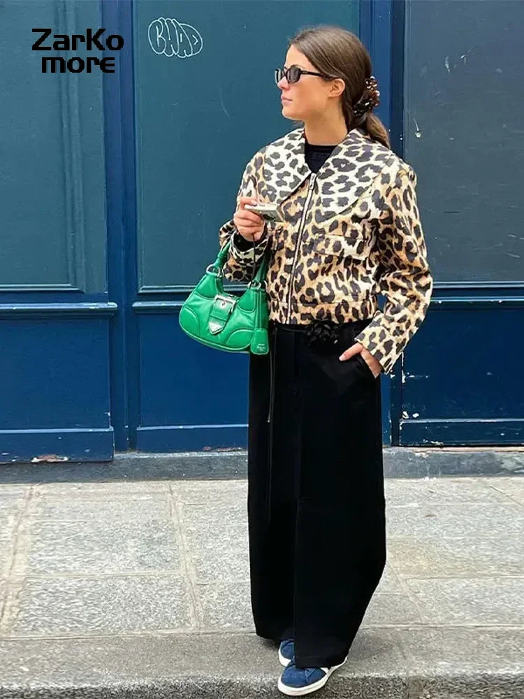 Leopard Print Short Coat