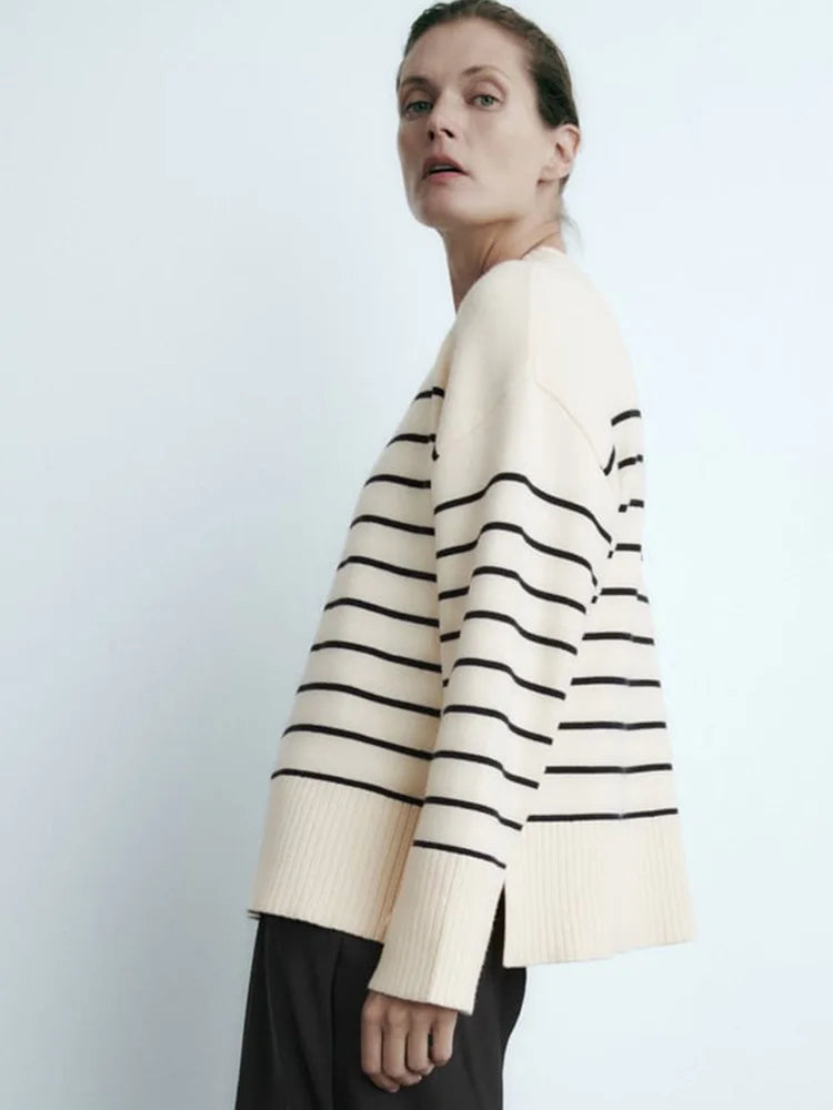 Stripe Baggy Sweater