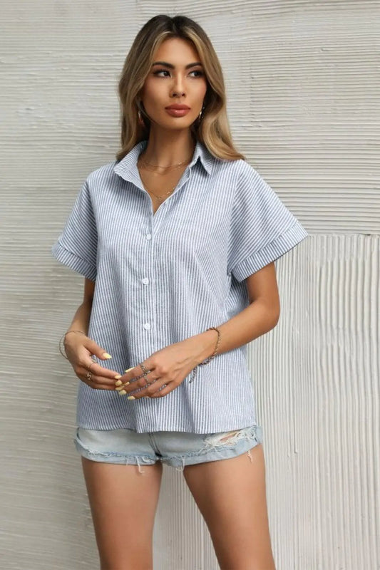 Striped Short Sleeve Shirt