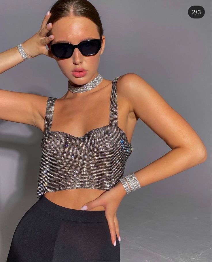 Glitter Nightclub Tank Top