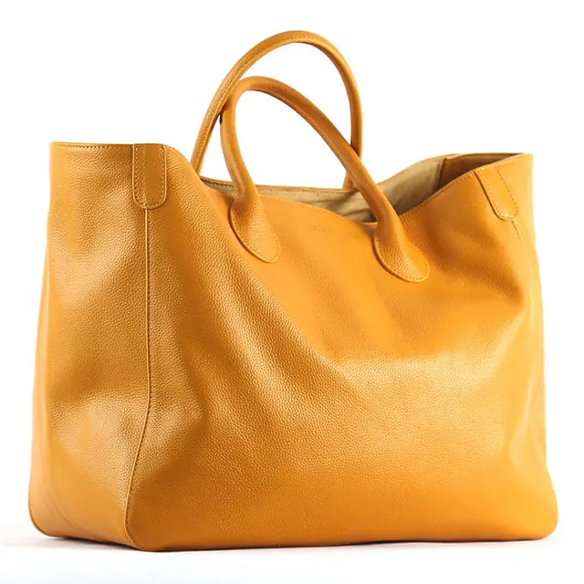Oversize Leather Tote Bag