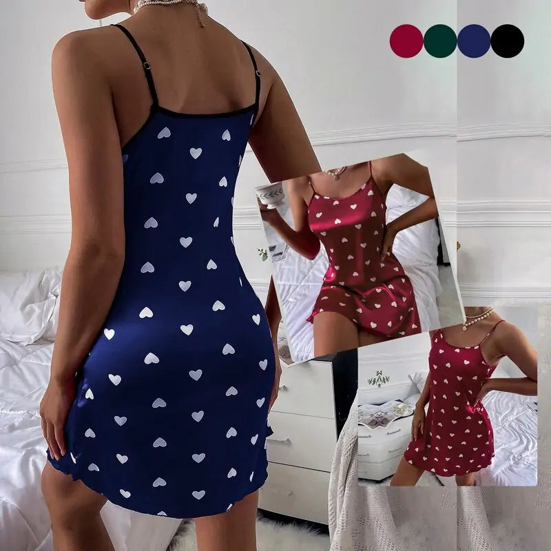 Thin Silk Halter Nightdress