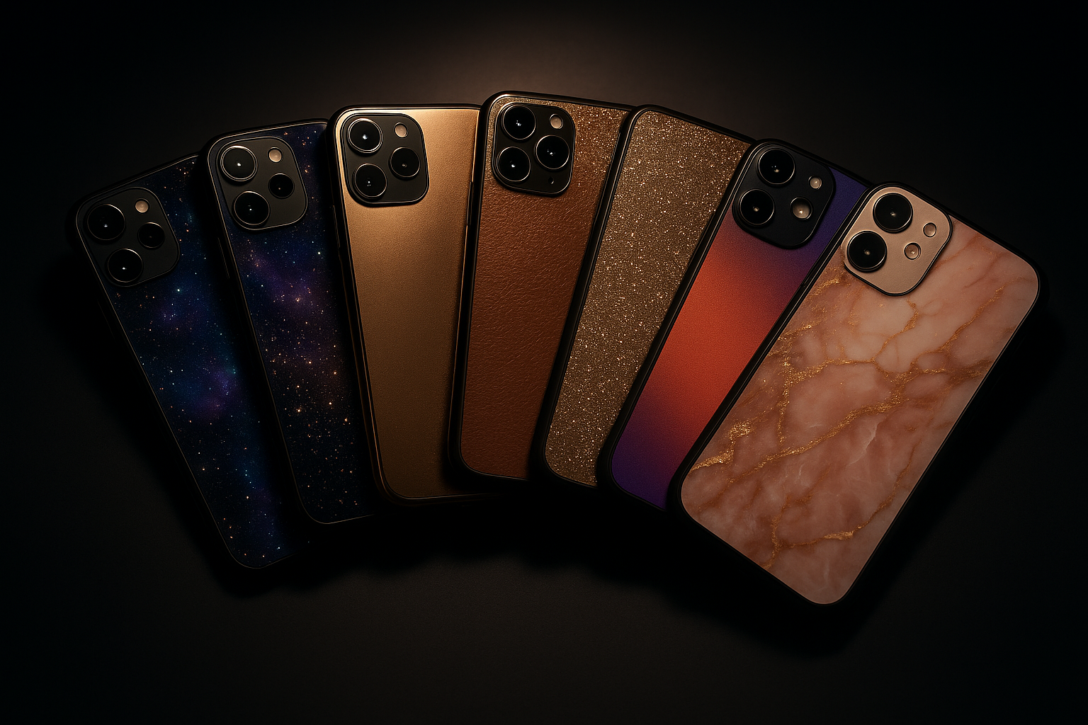 keep it exactly like this, change only the design of the first case from the left and the third case from the right