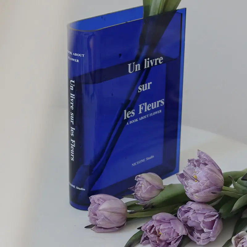 Book Acrylic Flower Vase