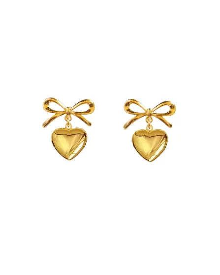 Golden Heart Earrings