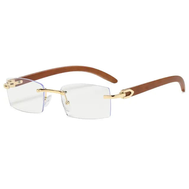 Rectangle Rimless Sunglasses