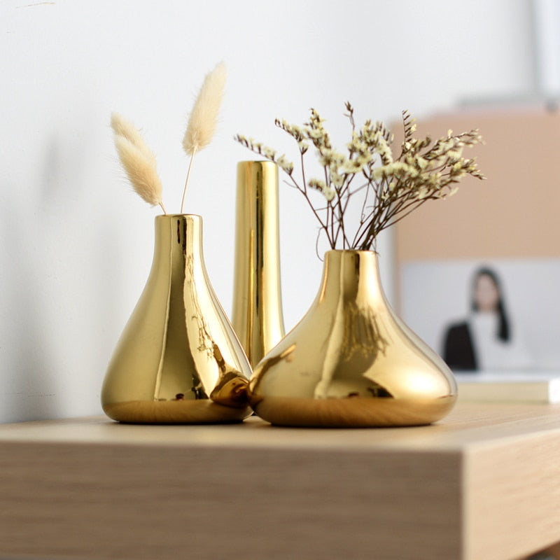 Plated Gold Vase